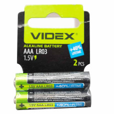 Батарейки Videx AAA LR3 (маленькі) ціна за пару