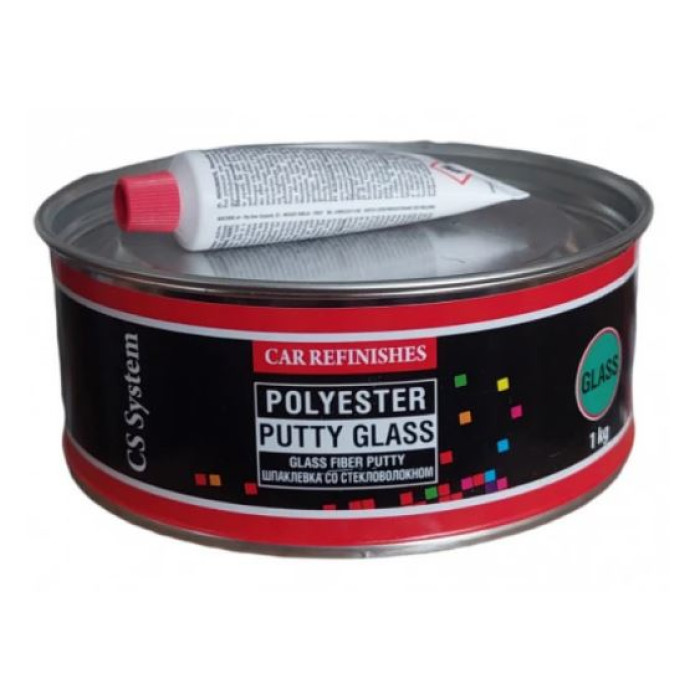 Шпаклівка зі скловолокном 1кг CS System Glass зелена (6мм)