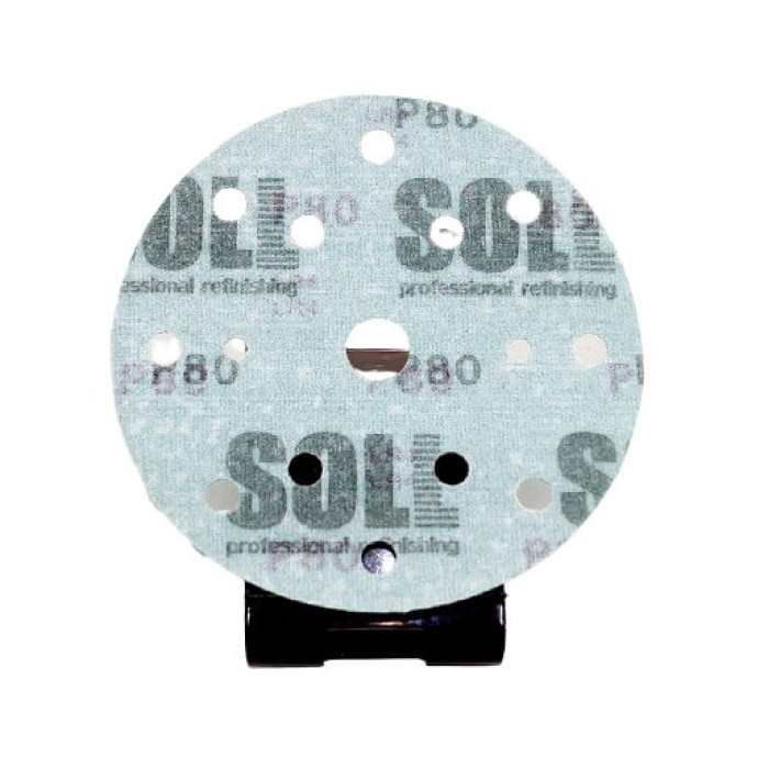 Абразивні круги на пластиковій основі SOLL D150мм 15 відп. P80 колір зелений