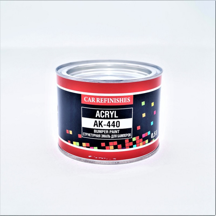 Фарба для бампера CS System АК-440, чорна, 0,5 л.