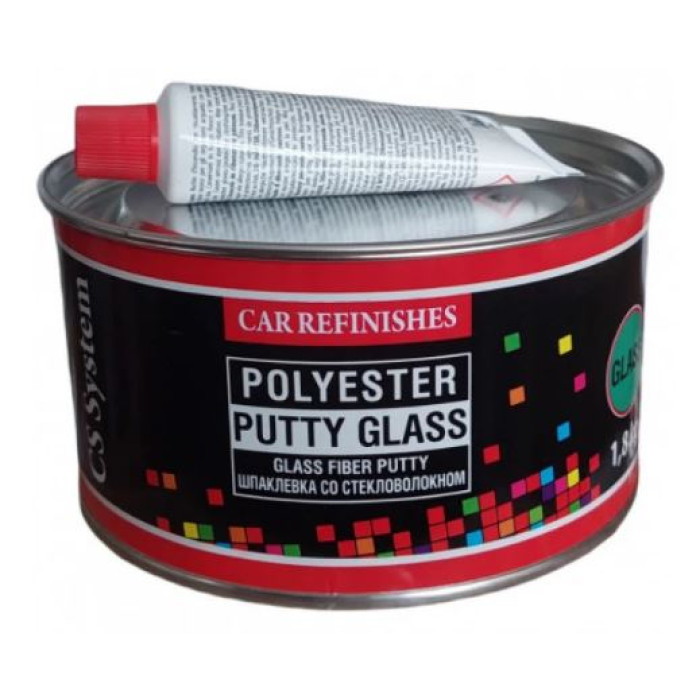 Шпаклівка зі скловолокном 1,8 кг CS System Glass зелена (6 мм)