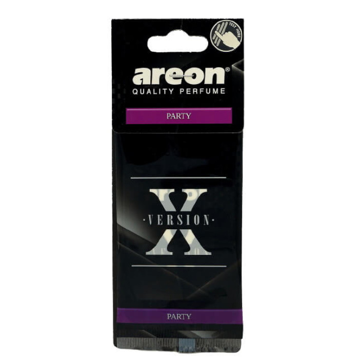 Освіжувач повітря AREON Х-Version лист з тестером Party (AXV01)
