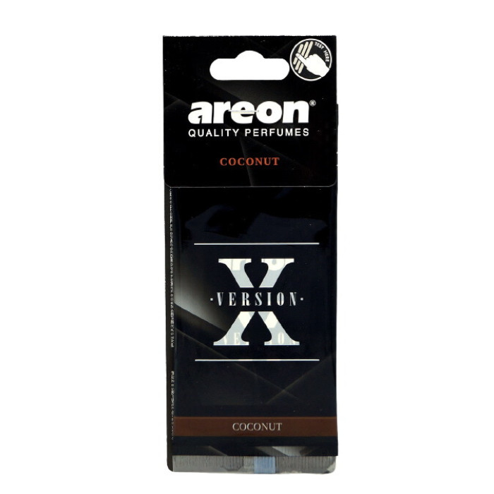 Освіжувач повітря AREON Х лист з тестером Сoconut (кокосовий горіх) (арт. AXV04)