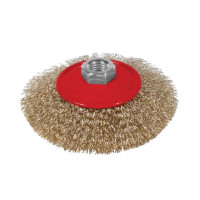 Щітка дротяна Sigma конусоподібна (для УШМ, Ø22.2мм) Ø125мм (9016121)