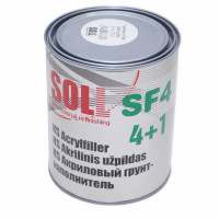 Грунт акриловий темно-сірий 1л із затверджувачем FH5 0,25л (мокрий по мокрому) SOLL SF4 4+1