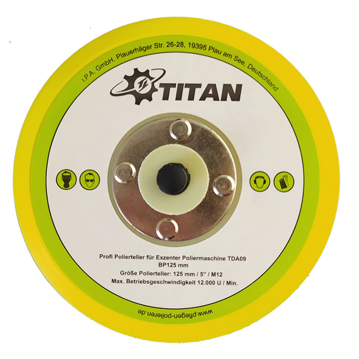 Ротаційно-ексцентрикова полірувальна машина Титан TDA09 (650W)