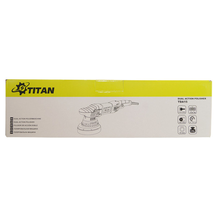 Ротаційно-ексцентрикова полірувальна машина Титан TDA15