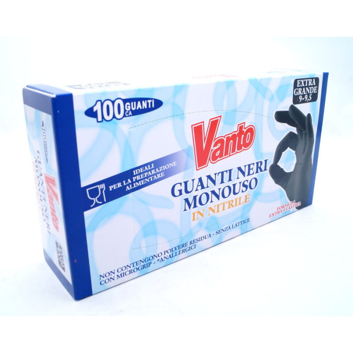 Рукавички NITRYLEX Vanto black XL (ціна за 1 пару)