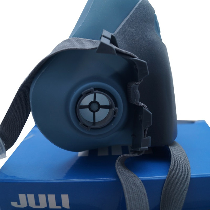 Маска силіконова Juli + 2 фільтри в комплекті (репліка 3M 7502)