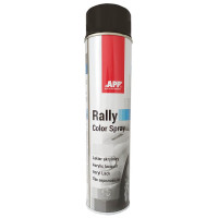 Фарба акрилова в аерозолі APP Rally Color чорна блиск 600мл