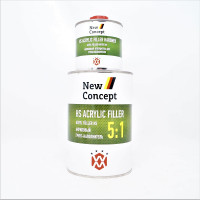 Акриловий ґрунт наповнювач New Concept HS 5:1 білий, NC-GRW900, 900 мл