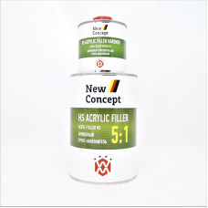 Акриловий ґрунт наповнювач New Concept HS 5:1 білий, NC-GRW900, 900 мл