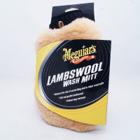 Рукавиця лама для миття авто - Meguiar's Lambs Wool Wash Mitt бежева (A7301)