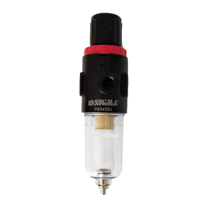 Фільтр-вологовідділювач з редуктором та манометром 500 л/хв 1/4