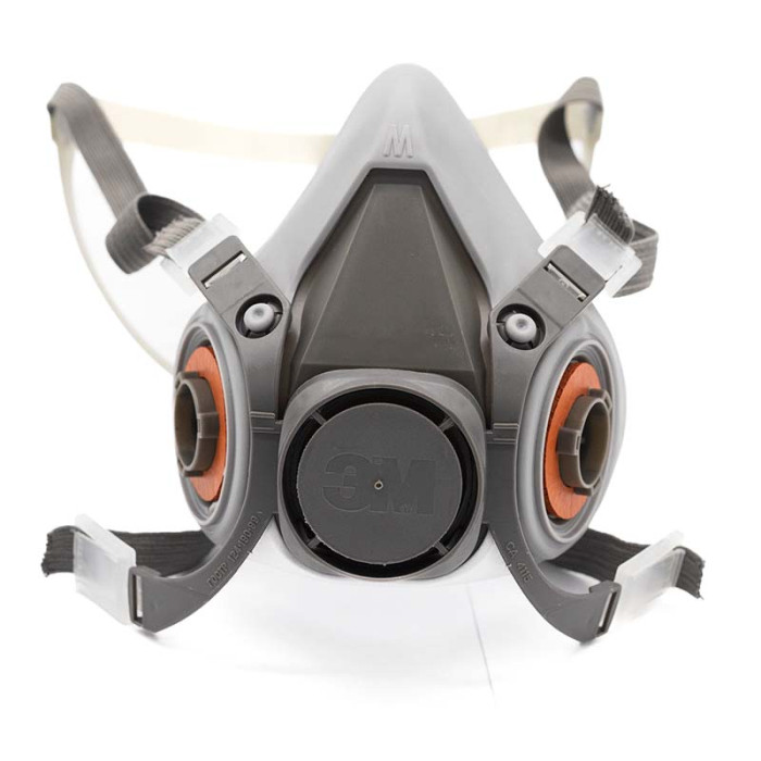 Напівмаска 3M 6200 гумова, середня М (без фільтрів)