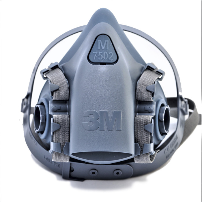Напівмаска 3M 7502 силіконова, середня М, (оригінал з голограмою та фільтрами)