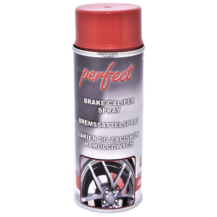 Фарба для супортів та гальмівних барабанів червона, 400 мл PERFECT (арт. 011763)