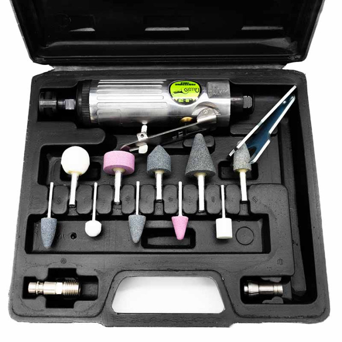 Шліфмашинка пневматична з комплектом шаріжок GRINDER KIT Alloid ПШ-1206