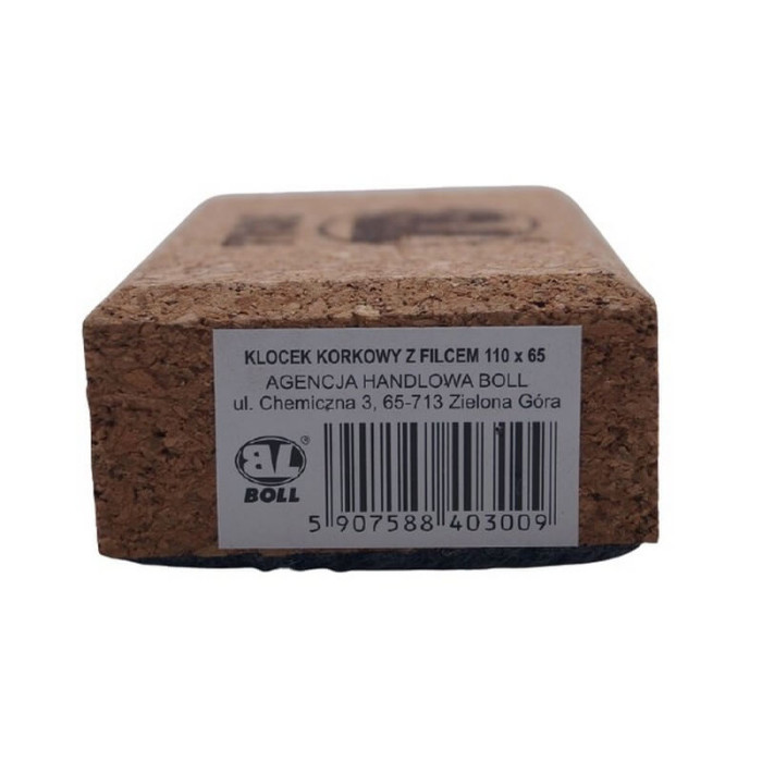 Шліфувальний брусок пробковий з тканиною 110*65*30мм BOLL (600211)