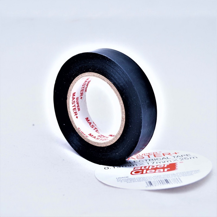 Стрічка ізоляційна Super Clear 25м x 17 x 0.13 м, чорна