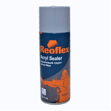 Акриловий ґрунт в аерозолі Reoflex RX F-02, сірий, 400 мл