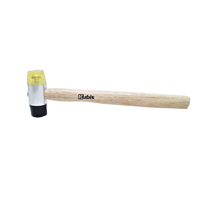 Молоток рихтувальний Kubis 35 мм, дерев'яна ручка, змінні бойки, гума, поліуретан
