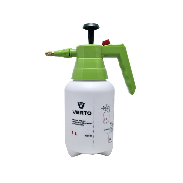 Ручний обприскувач із насосом 1л Verto 15G501