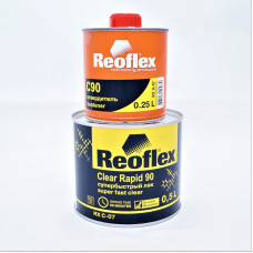 Лак супершвидкий, 0,5л + затверджувач C90 (0,25 л) Reoflex (RX C-07/500/H-07/250)