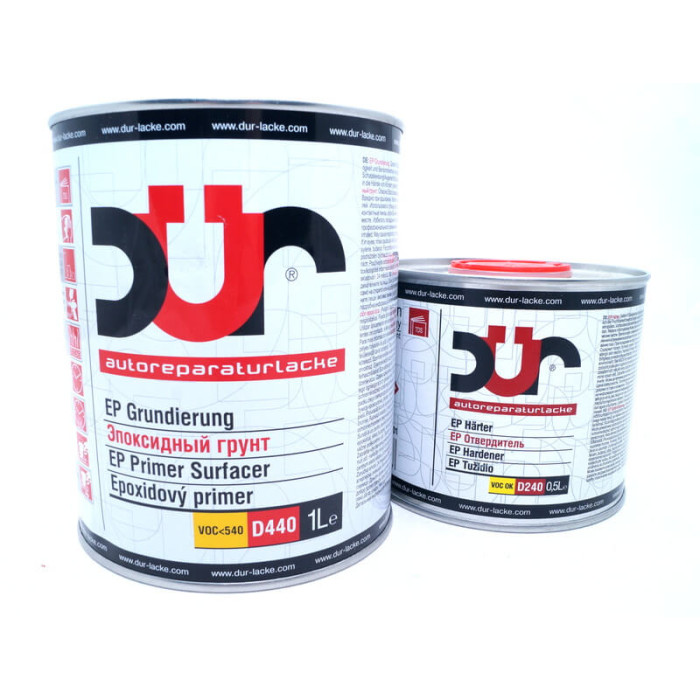 Грунт эпоксидный DUR (1л) D440 серый + отвердитель D240 (0,5 л)