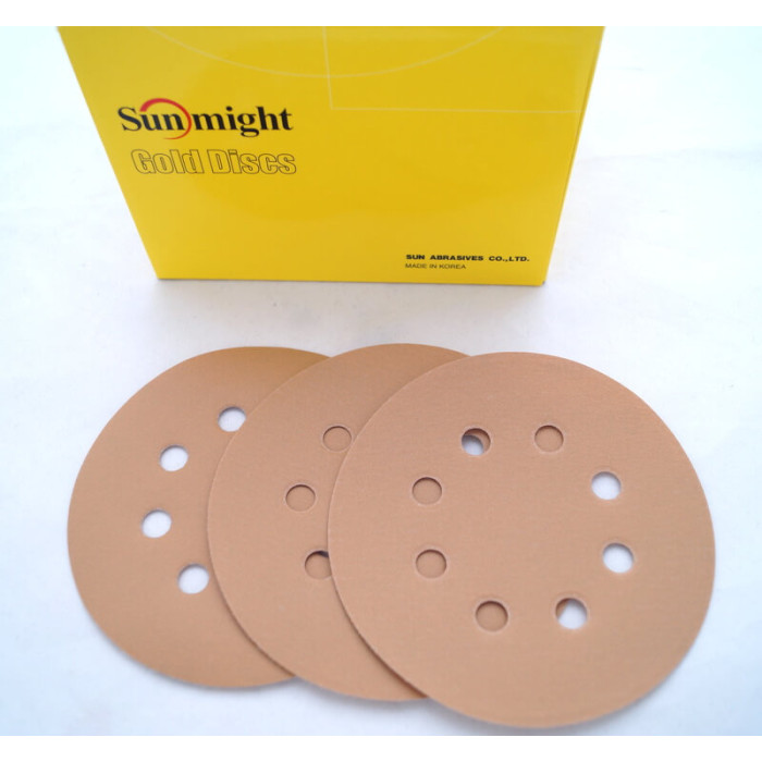Абразивні диски Sunmight Gold Discs d125 мм 8 отворів