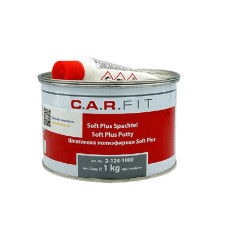 Шпаклівка поліефірна, що наповнює Soft Plus, 1кг, 2-124-1000, C.A.R.FIT