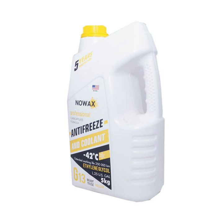 Антифриз G13, жовтий, -42°C, 5 л (NX05007)