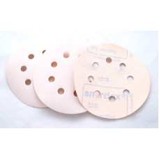 Абразивний круг SMIRDEX 510, d125мм, 8 отворів, біле