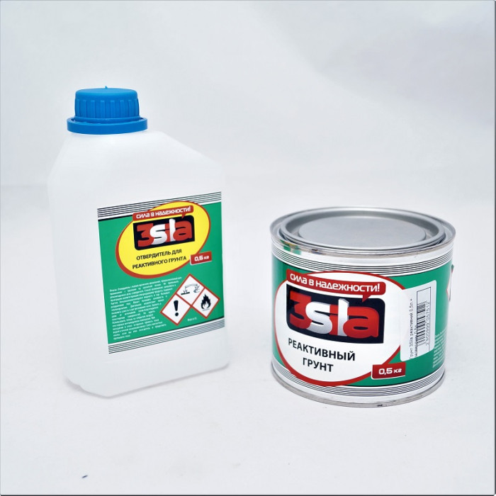 Грунт реактивний 3Sila 0,5 кг + затверджувач 0,5 кг
