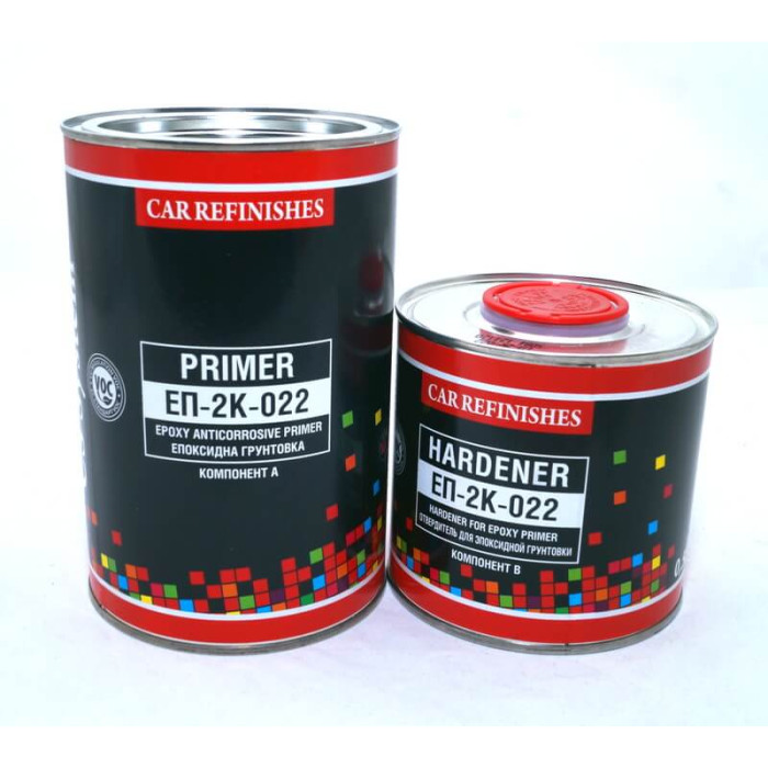 Грунтовка епоксидна антикорозійна, чорна CS System ЕП-2К-022 1л + затверджувач 0,5л