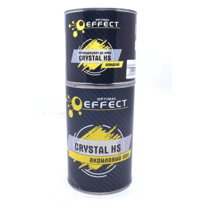 Лак акриловий HS Crystal 1л. + затверджувач швидкий 0,5л EFFECT