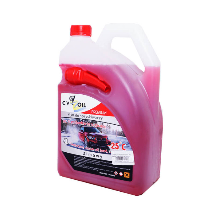Омивач скла зимовий (-25 ° С) CV OIL, червоний, 4л