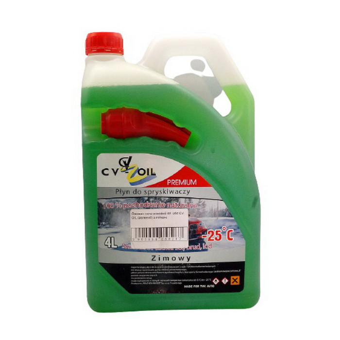 Очищувач скла зимовий -25 °С CV OIL (зелений) з лійкою 4 л