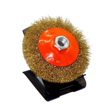 Щітка конусна для УШМ, кручений сталевий дріт (115 мм) Sturm 5240301