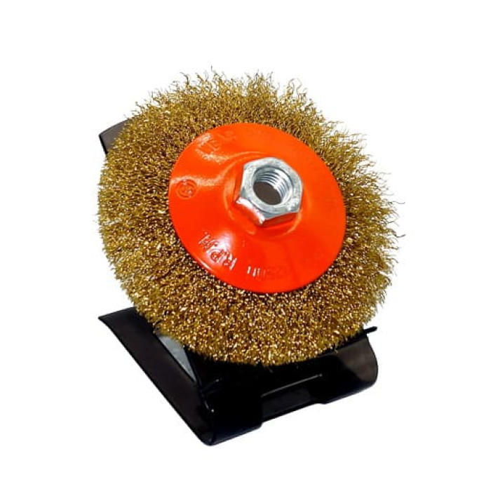 Щітка конусна для УШМ, кручений сталевий дріт (115 мм) Sturm 5240301