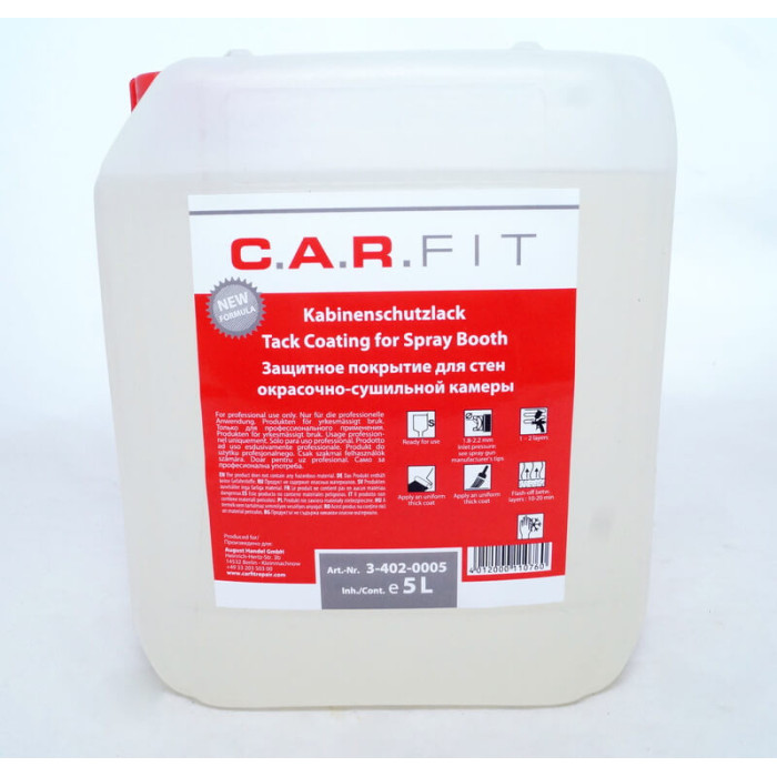 Липкий засіб для захисту стін фарбувально-сушильних камер, 5л, CARFIT (арт. 3-402-0005)
