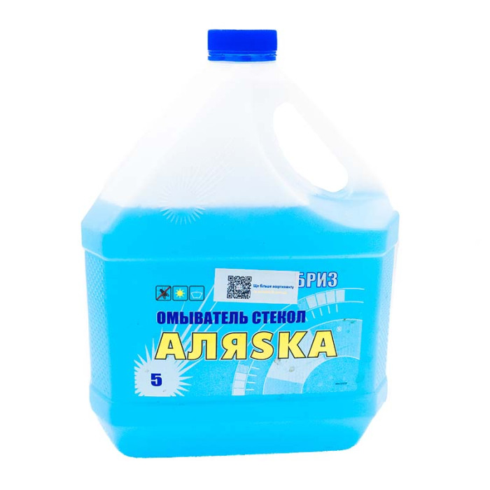 Очищувач скла літній (бриз) синій Аляска 5л