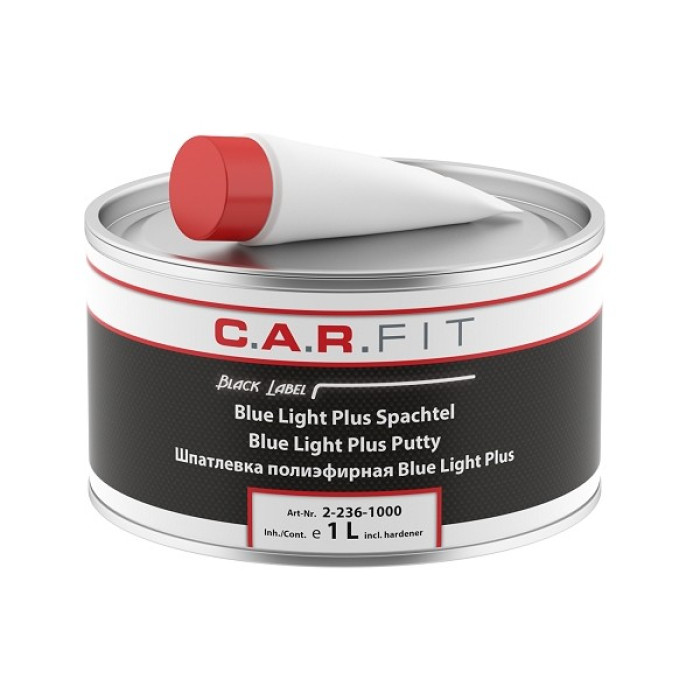 Шпаклівка поліефірна Blue Light Plus 1 л CARFIT 2-236-1000