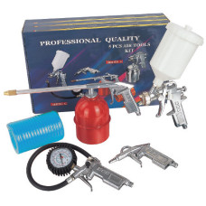 Набір фарбувальний пневматичний верхній бак, 5 од. AUARITA 5PCS-2