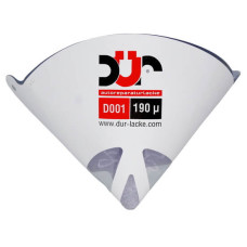 Фільтр-воронка лійка сито для лаків, фарби, ґрунтів, акрилових емалей DUR D001 190 мкр