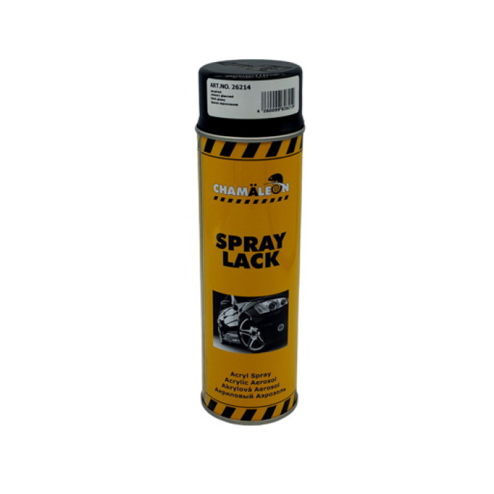 Фарба акрилова для авто в аерозолі чорна глянсова CHAMALEON 500 мл (арт. 262142)
