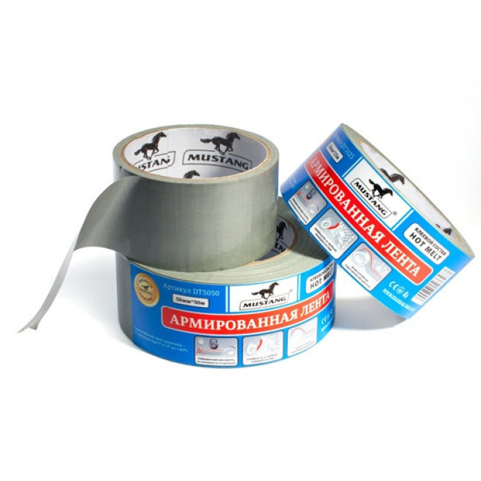 Армована стрічка Mustang 50 мм*50 м (арт. DT5050)