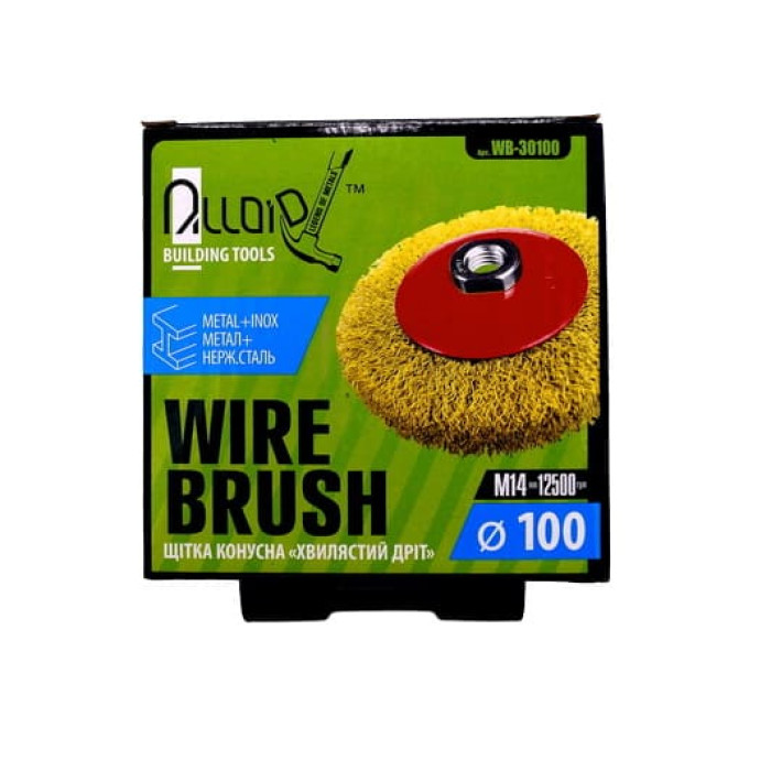 Щітка конусна Alloid 100 мм М14 х 2 (арт. WB-30100)