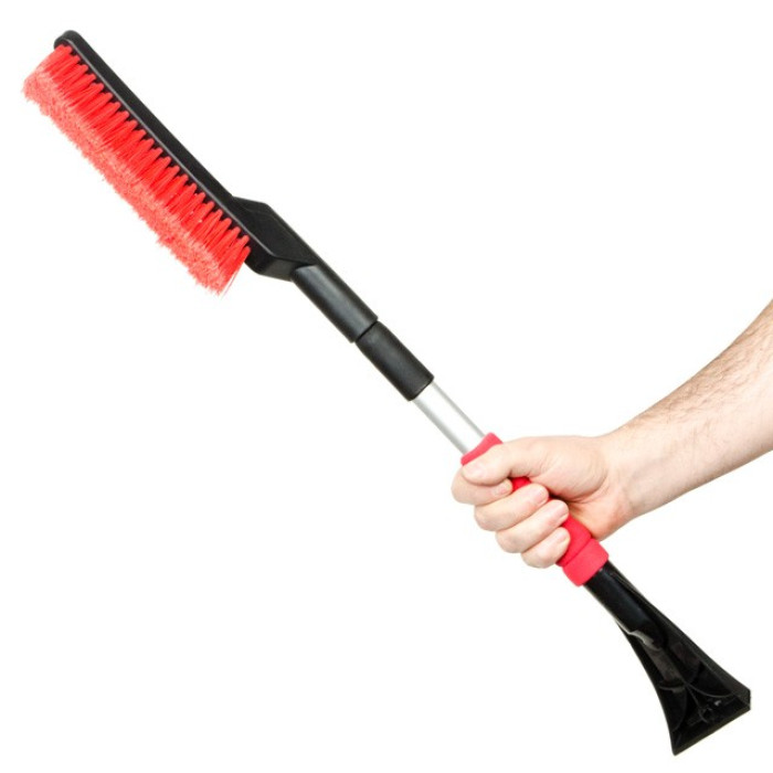 Щітка зі скребком телескопічна 68-86см INTERTOOL AT-0118