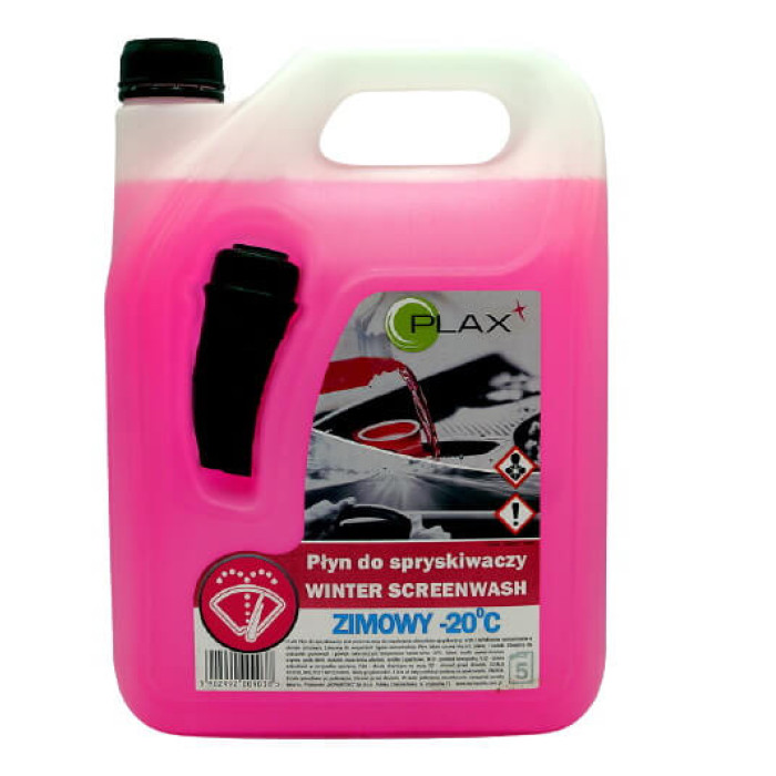 Омивач скла зимовий PLAX -20 ° С з лійкою, запах жуйки (bubble gum), 5 л